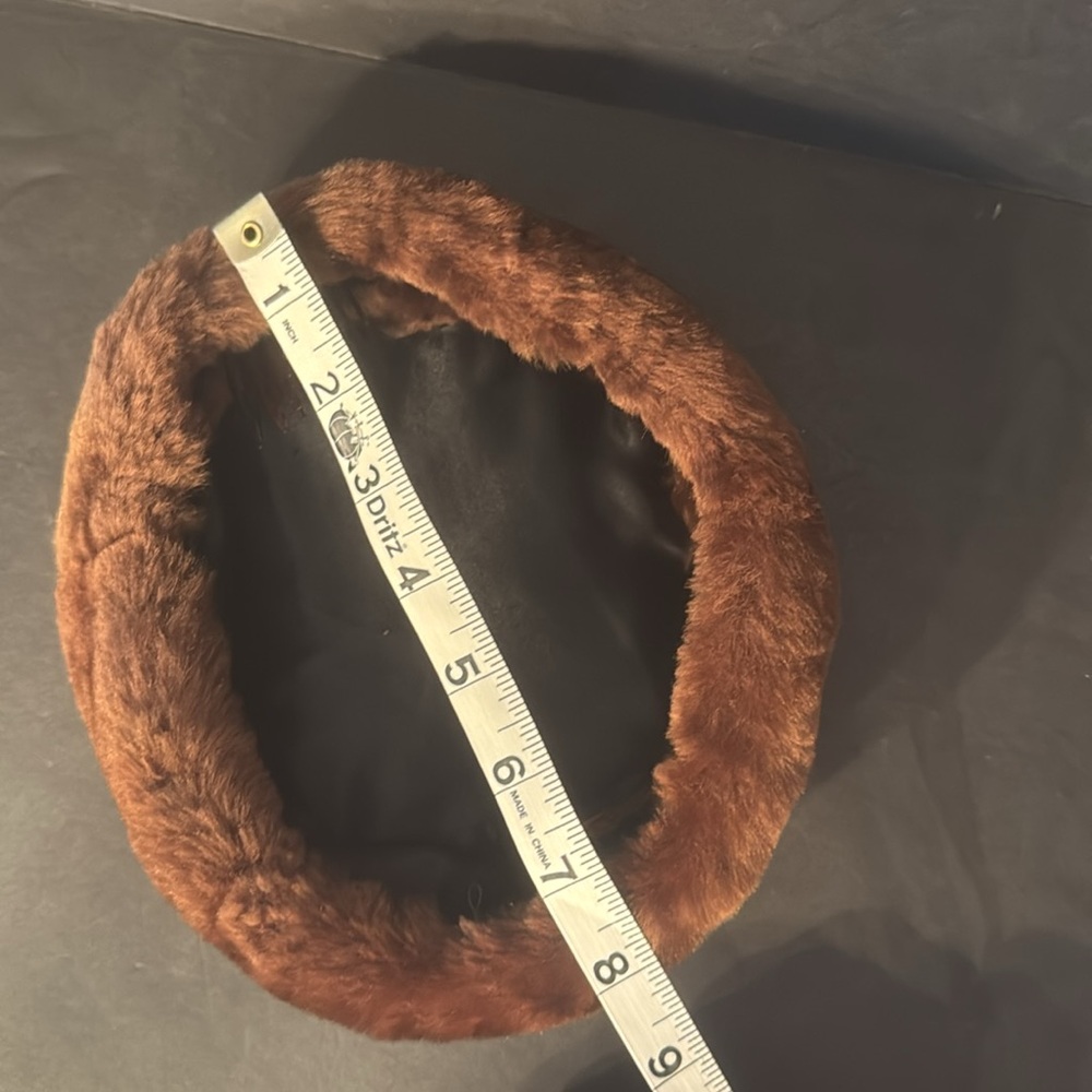 Vintage Mouton Shearling Fur Pill Box Hat - Picture 15 of 15